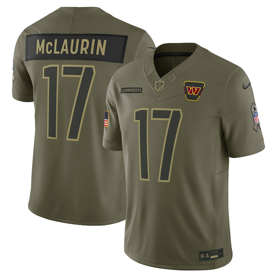 Terry McLaurin Washington Commanders 2025 Salute to Service Limited Jersey - Olive