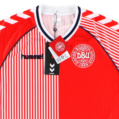 1986 Denmark 'DBU 86' Reissue Home Limited Jersey - Image 3