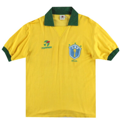 1988-91 Brazil Topper Home Limited Jersey
