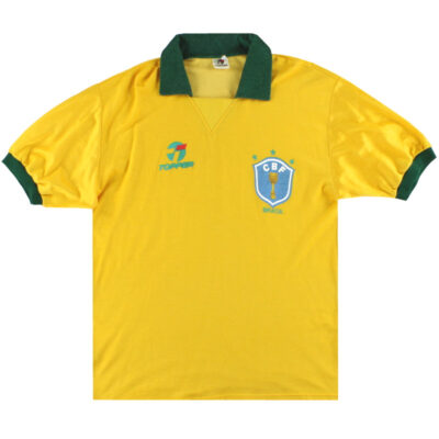 1988-91 Brazil Topper Home Limited Jersey