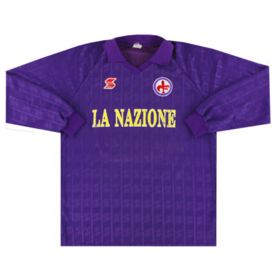 1989-90 Fiorentina Home Limited Jersey #13