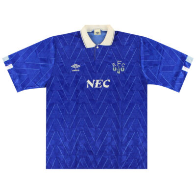 1989-91 Everton Home Limited Jersey
