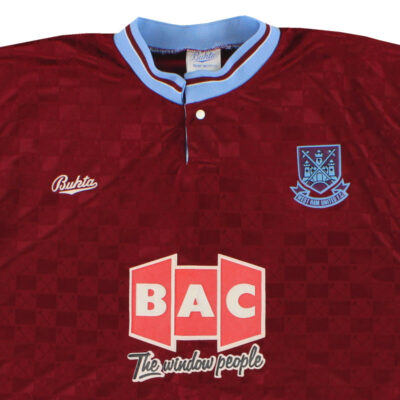 Alternative view of 1990-91 West Ham Home Limited Jersey