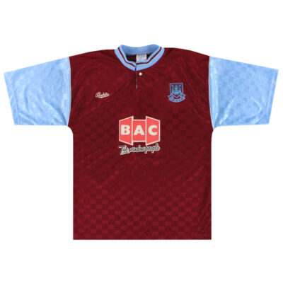 1990-91 West Ham Home Limited Jersey