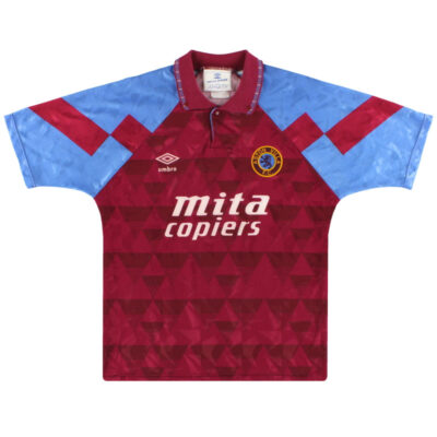 1990-92 Aston Villa Home Limited Jersey