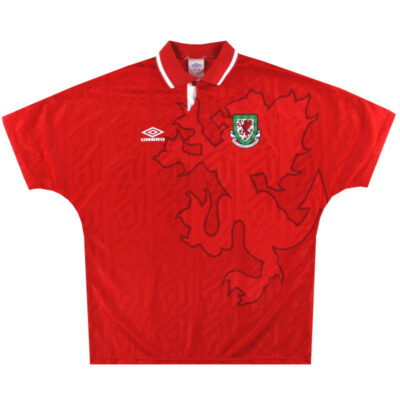 1992-94 Wales Home Limited Jersey