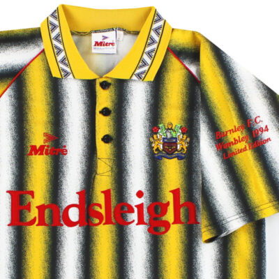 Alternative view of 1993-94 Burnley 'Wembley Limited Edition' Away Limited Jersey