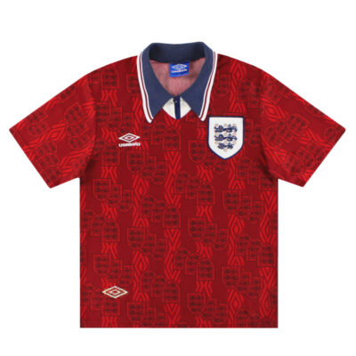 Alternative view of 1994-95 England Away Limited Jersey Shearer #9