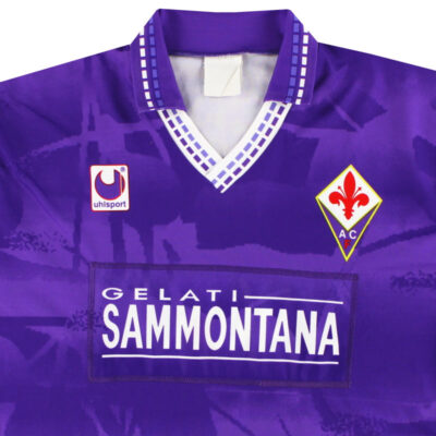 Alternative view of 1994-95 Fiorentina Uhlsport Player Issue Home Limited Jersey