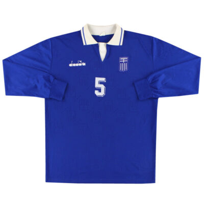 1994-95 Greece Match Issue Home Limited Jersey #5