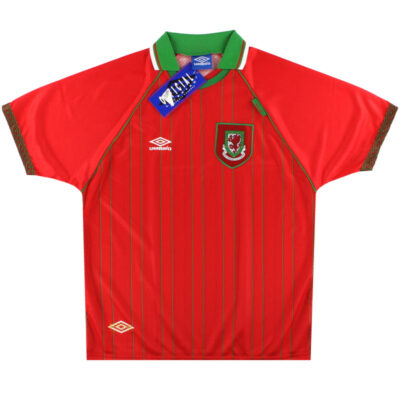 1994-96 Wales Home Limited Jersey