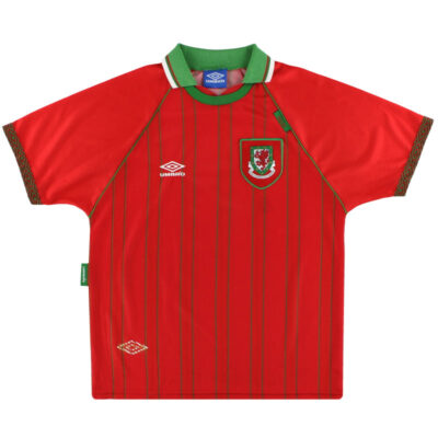 1994-96 Wales Home Limited Jersey