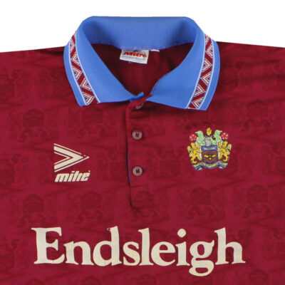 Alternative view of 1995-96 Burnley Mitre Home Limited JerseyS