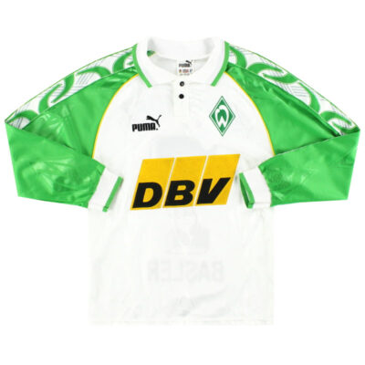 Alternative view of 1995-96 Werder Bremen Home Limited Jersey Basler #14 XS
