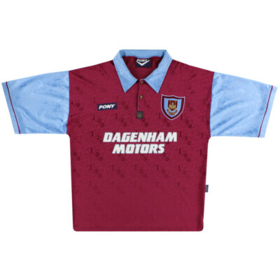 1995-97 West Ham Pony Centenary Home Limited Jersey