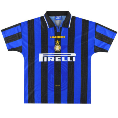 Alternative view of 1996-97 inter Milan Home Limited Jersey Zamorano #9