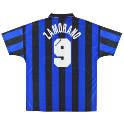 1996-97 inter Milan Home Limited Jersey Zamorano #9