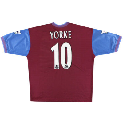 1997-98 Aston Villa Reebok Home Limited Jerseyorke #10