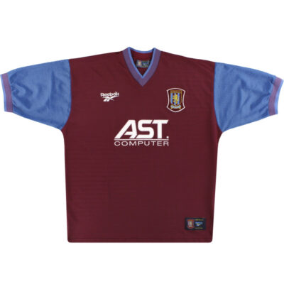 1997-98 Aston Villa Reebok Home Limited Jerseyorke #10 Y