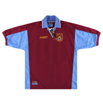 1997-98 West Ham Pony Home Limited Jersey
