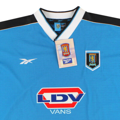 Alternative view of 1998-00 Aston Villa Reebok Away Limited Jersey Collymore #9