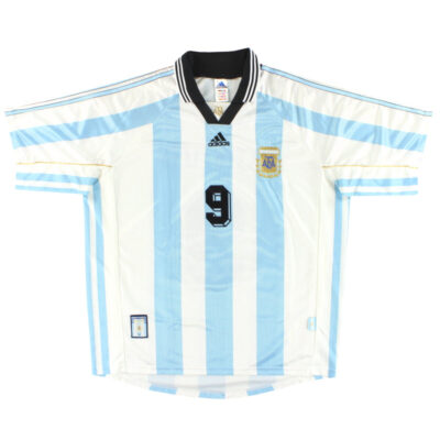 Alternative view of 1998-99 Argentina Home Limited Jersey Batistuta #9
