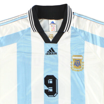 1998-99 Argentina Home Limited Jersey Batistuta #9 - Image 3