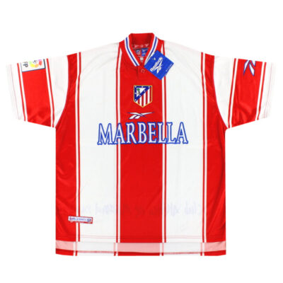 1999-00 Atletico Madrid Reebok Home Limited Jersey