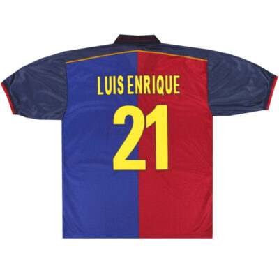 Alternative view of 1999-00 Barcelona Centenary Fan Home Limited Jersey Luis Enrique #21