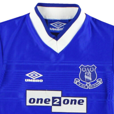 Alternative view of 1999-00 Everton Home Limited Jersey Child