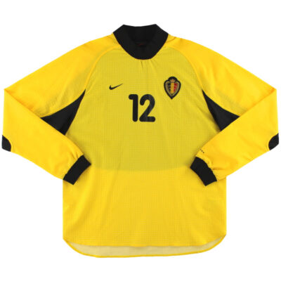 2000-02 Belgium Player Issue Goalkeeper Limited Jersey #12