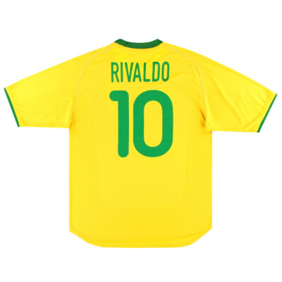 2000-02 Brazil Home Limited Jersey Rivaldo #10