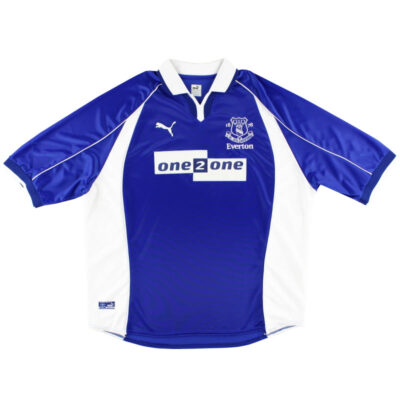 2000-02 Everton Home Limited Jersey