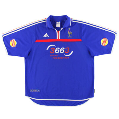2000-02 France Home Limited Jersey