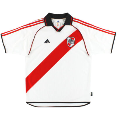 2000-02 River Plate Player Ossue Home Limited Jersey