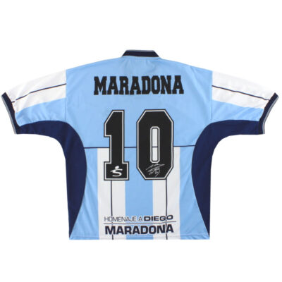 Alternative view of 2001 Argentina Fila Diego Maradona Testimonial Limited Jersey Maradona #10