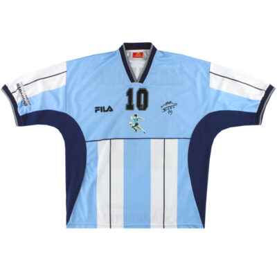 2001 Argentina Fila Diego Maradona Testimonial Limited Jersey Maradona #10