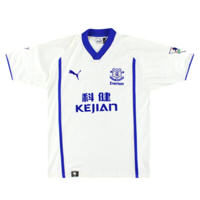 Alternative view of 2002-03 Everton Away Limited Jersey Unsworth #6