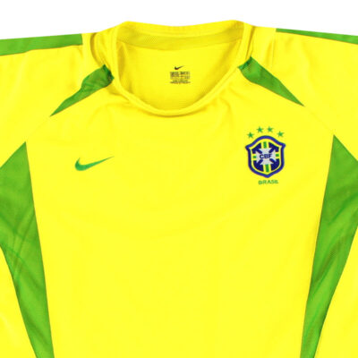 Alternative view of 2002-04 Brazil Player Issue Home Limited Jersey