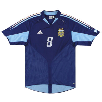 Alternative view of 2004-05 Argentina Away Limited Jersey Zanetti #8
