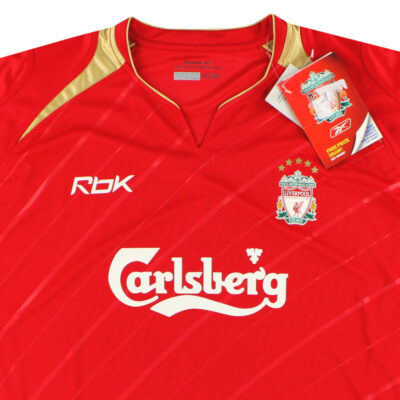 Alternative view of 2005-06 Liverpool Reebok Champions League Home Limited Jersey