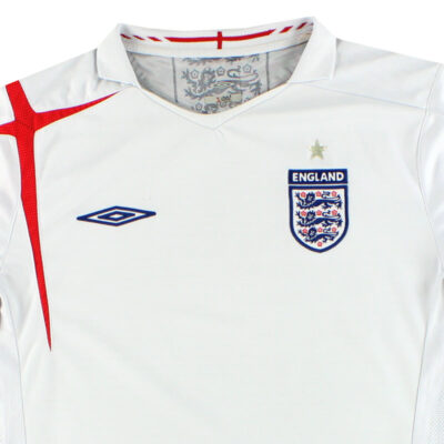 Alternative view of 2005-07 England Home Limited Jersey