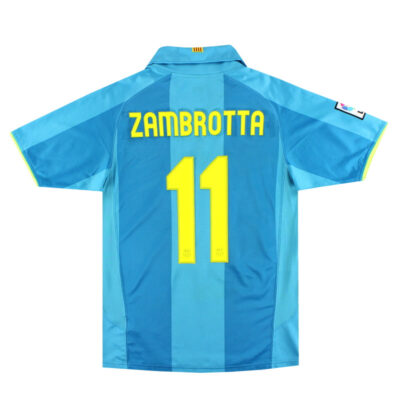 2007-08 Barcelona Away Limited Jersey Zambrotta #11