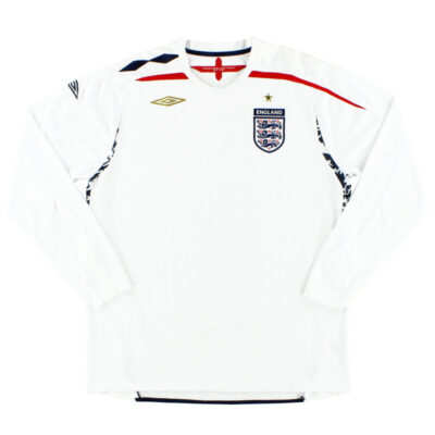 2007-09 England Home Limited Jersey