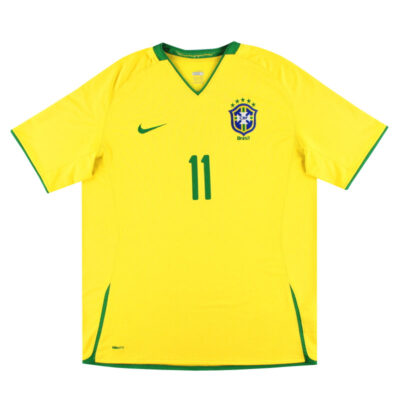 Alternative view of 2008-10 Brazil Home Limited Jersey Robinho #11