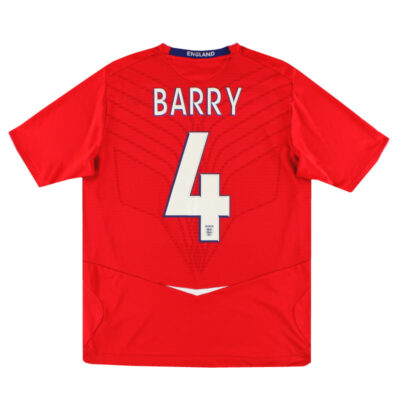 2008-10 England Away Limited Jersey Barry #4