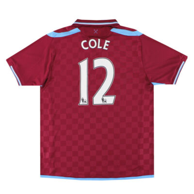 2009-10 West Ham Home Limited Jersey Cole #12
