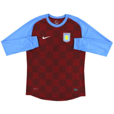 2011-12 Aston Villa Player Issue Home Limited Jersey