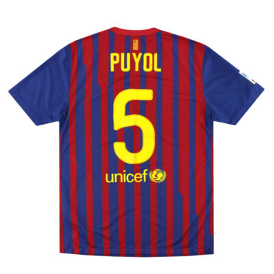 2011-12 Barcelona Home Limited Jersey Puyol #5