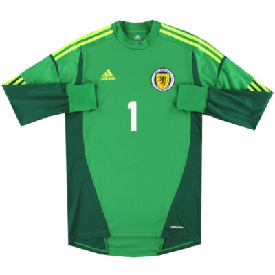 2011-13 Scotland Player Issue Goalkeeper Limited Jersey #1